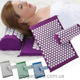 Ортопедический массажный коврик Acupressure mat с подушкой