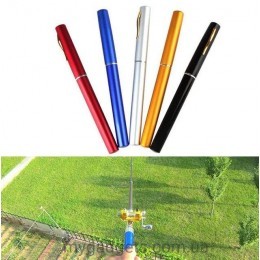 Карманная мини портативная удочка Pocket Pen Fishing Rod с катушкой